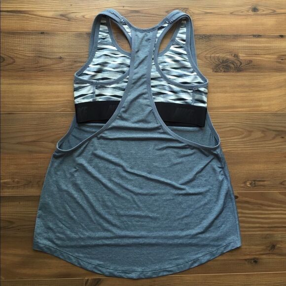 Nike Dri Fit S Inside Loose Printed Training Tank - Picture 2 of 8